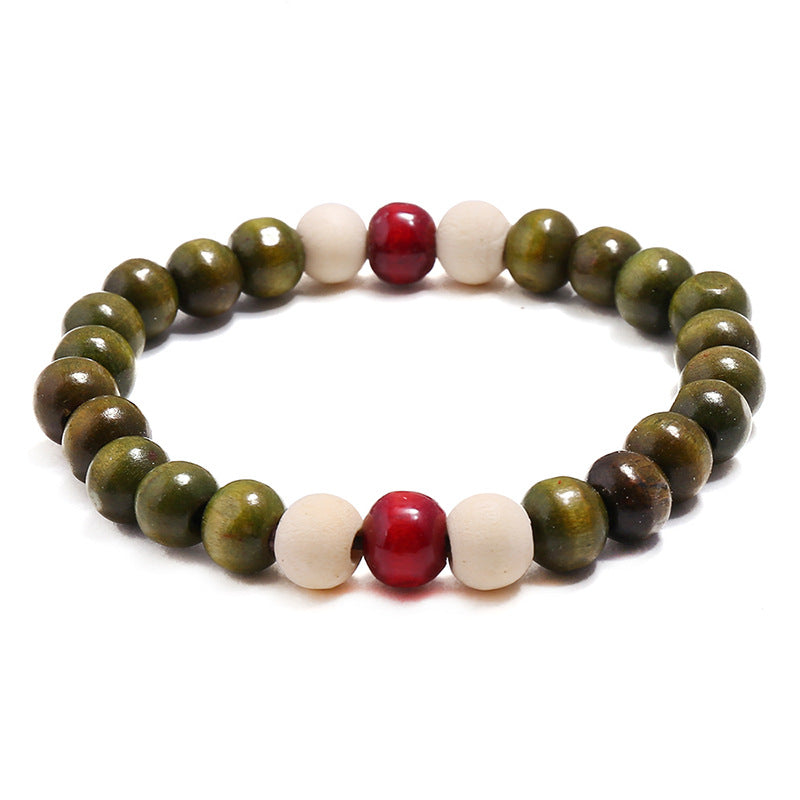 Single Circle Wooden Bead Promotional Novelties Bracelets