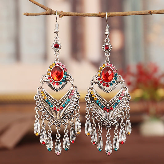 Chinese Textured Imitation Miao Sier Quality Earrings