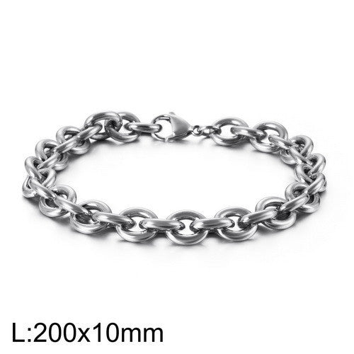 Hollow Fashion O-shaped Personality Stainless Steel Bracelets