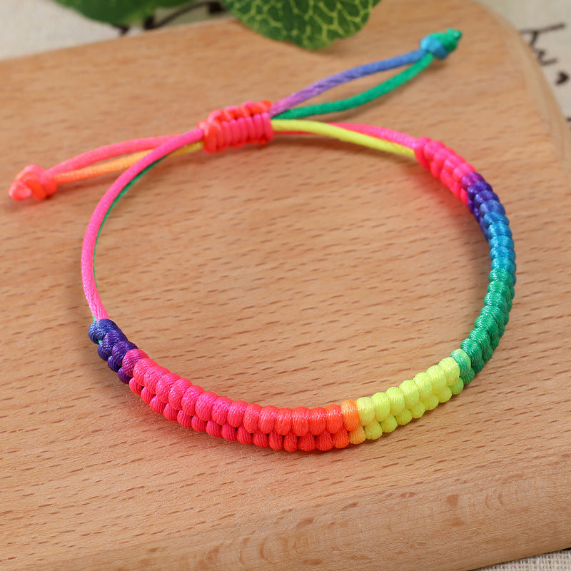 Hand-made Life Peaceful Auspicious Phoenix Tail Knot Red Rope Dragon Bracelets