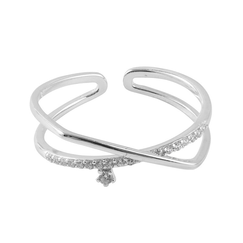 Female Wild Affordable Luxury Fashion Diamond Full Rings