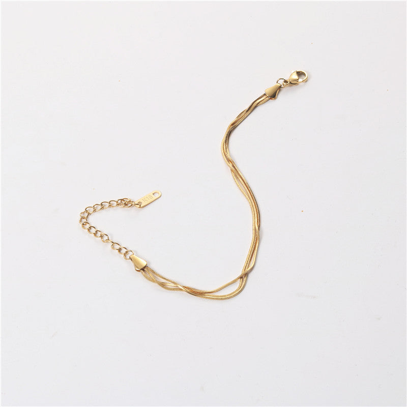 Women's Simple Design Cold Style Personal Korean Bracelets