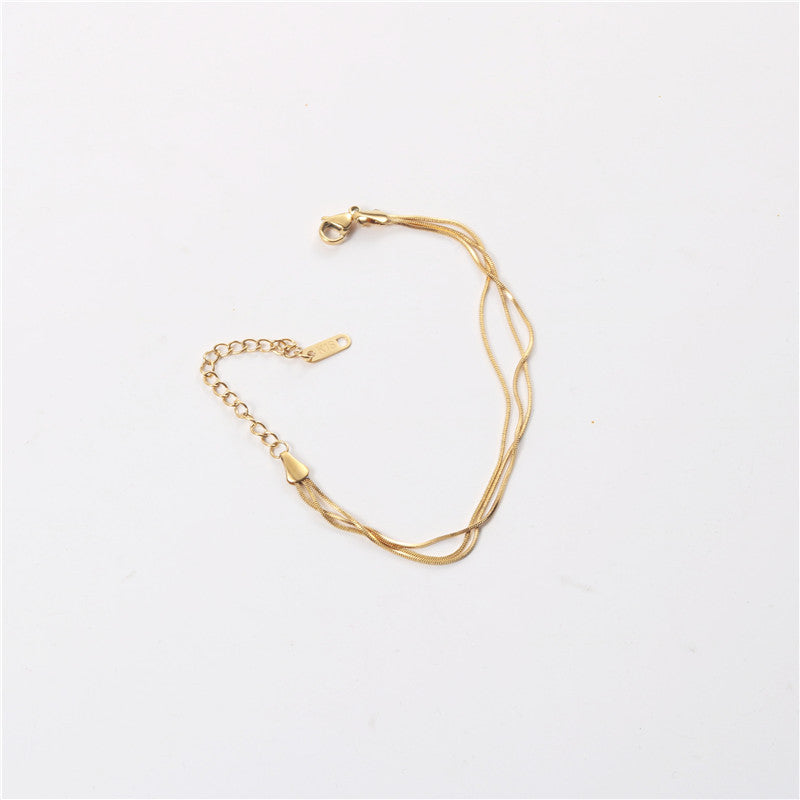 Women's Simple Design Cold Style Personal Korean Bracelets