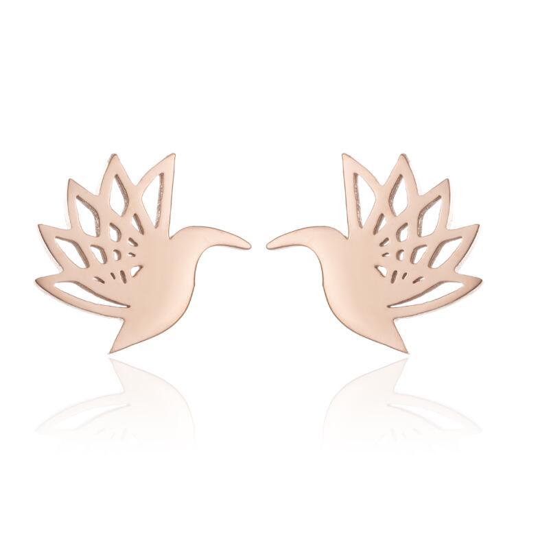 Stainless Steel Ghost Batman Small Animal Umbrella Stud Earrings