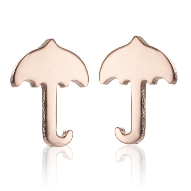 Stainless Steel Ghost Batman Small Animal Umbrella Stud Earrings