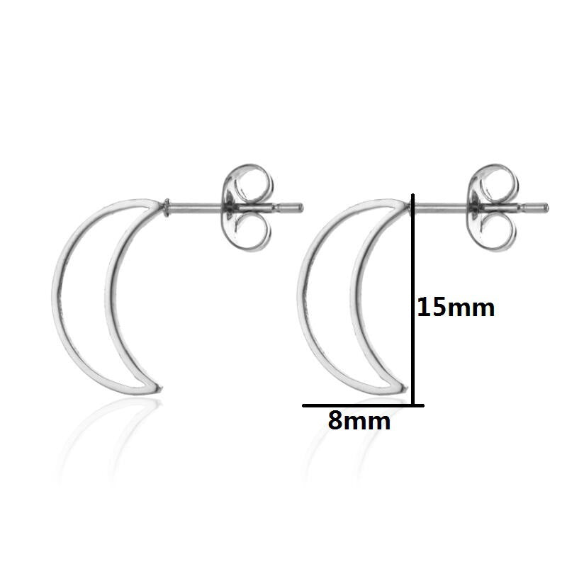 Stainless Steel Ghost Batman Small Animal Umbrella Stud Earrings