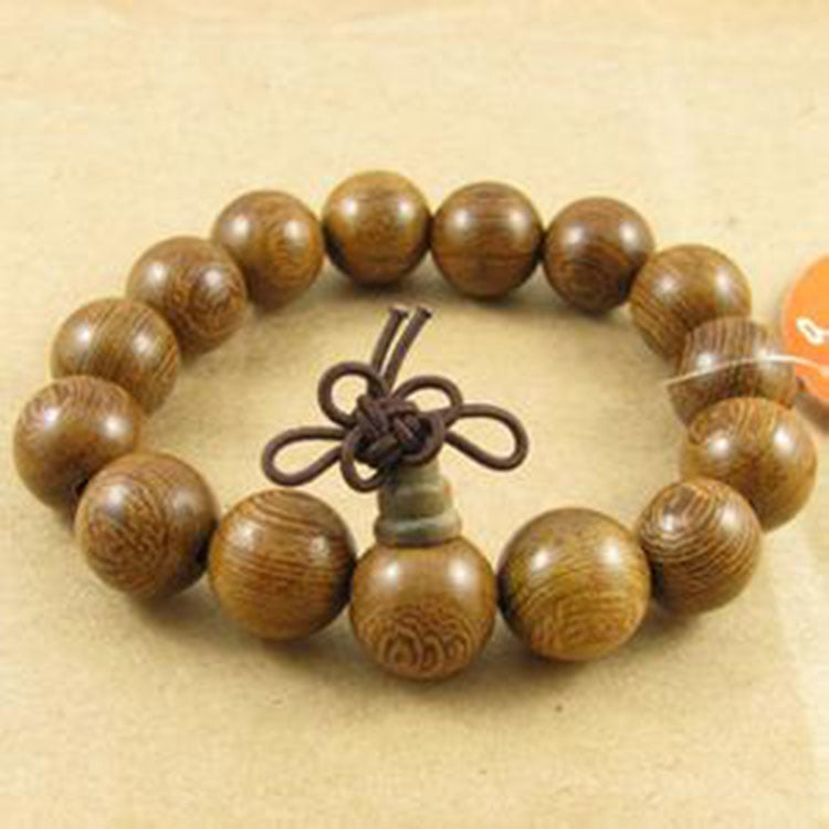 Peach Wood Door Frame Beads Single Circle Prayer Stall Live Bracelets