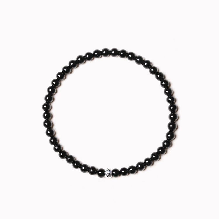 Women's & Men's Agate Blue Sand Thai Sier Simple Gifts For Bracelets