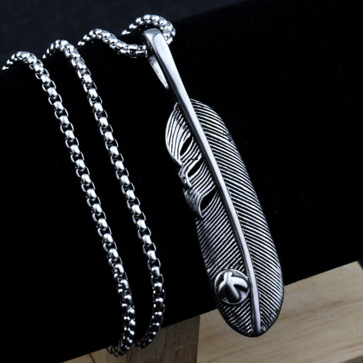 Men's Stainless Steel Hip Hop Cool Cross Trendy Clavicle Necklaces