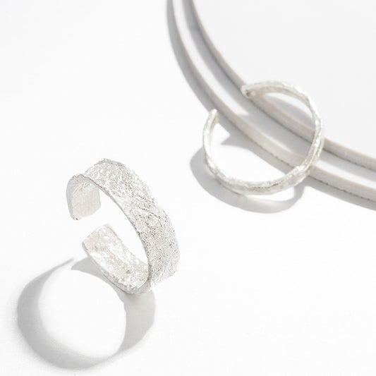 Women's & Men's Couple Sterling Sier Pair For Niche Rings