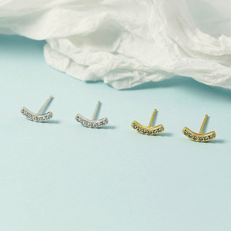 Women's Summer Curved Small Girlish Heart Ear Fashionable Rings