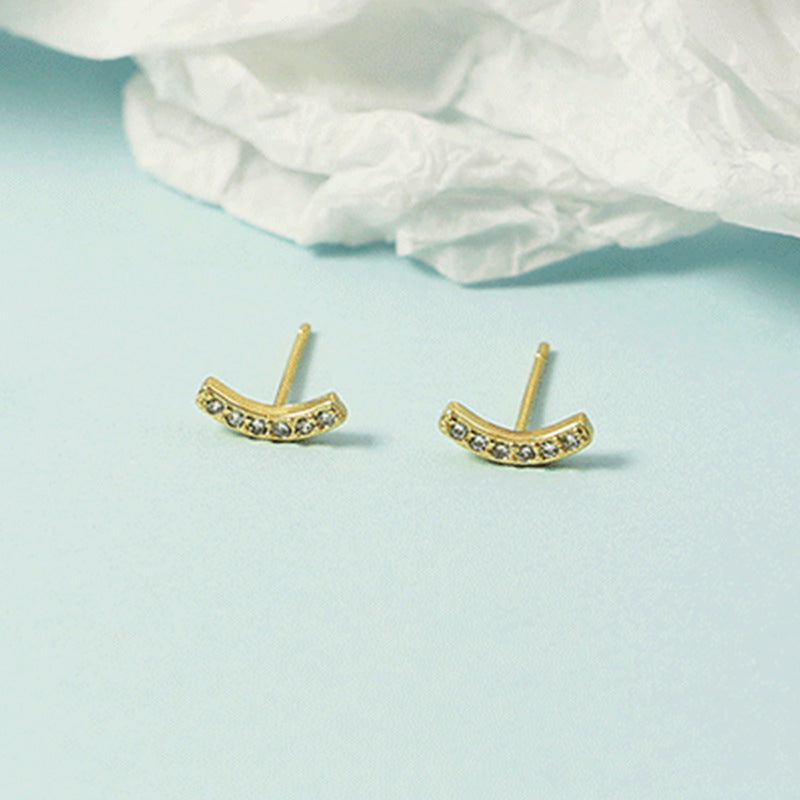 Women's Summer Curved Small Girlish Heart Ear Fashionable Rings