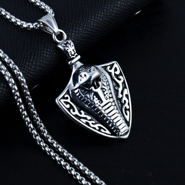 Men's Stainless Steel Hip Hop Cool Cross Trendy Clavicle Necklaces