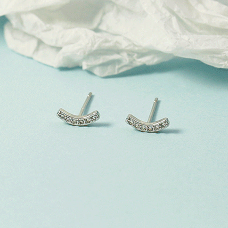 Women's Summer Curved Small Girlish Heart Ear Fashionable Rings