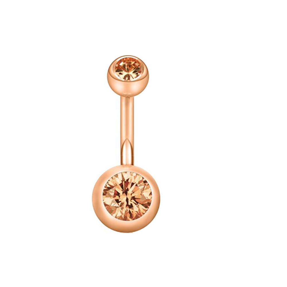 Love Heart Stainless Steel Belly Navel Stud Earrings