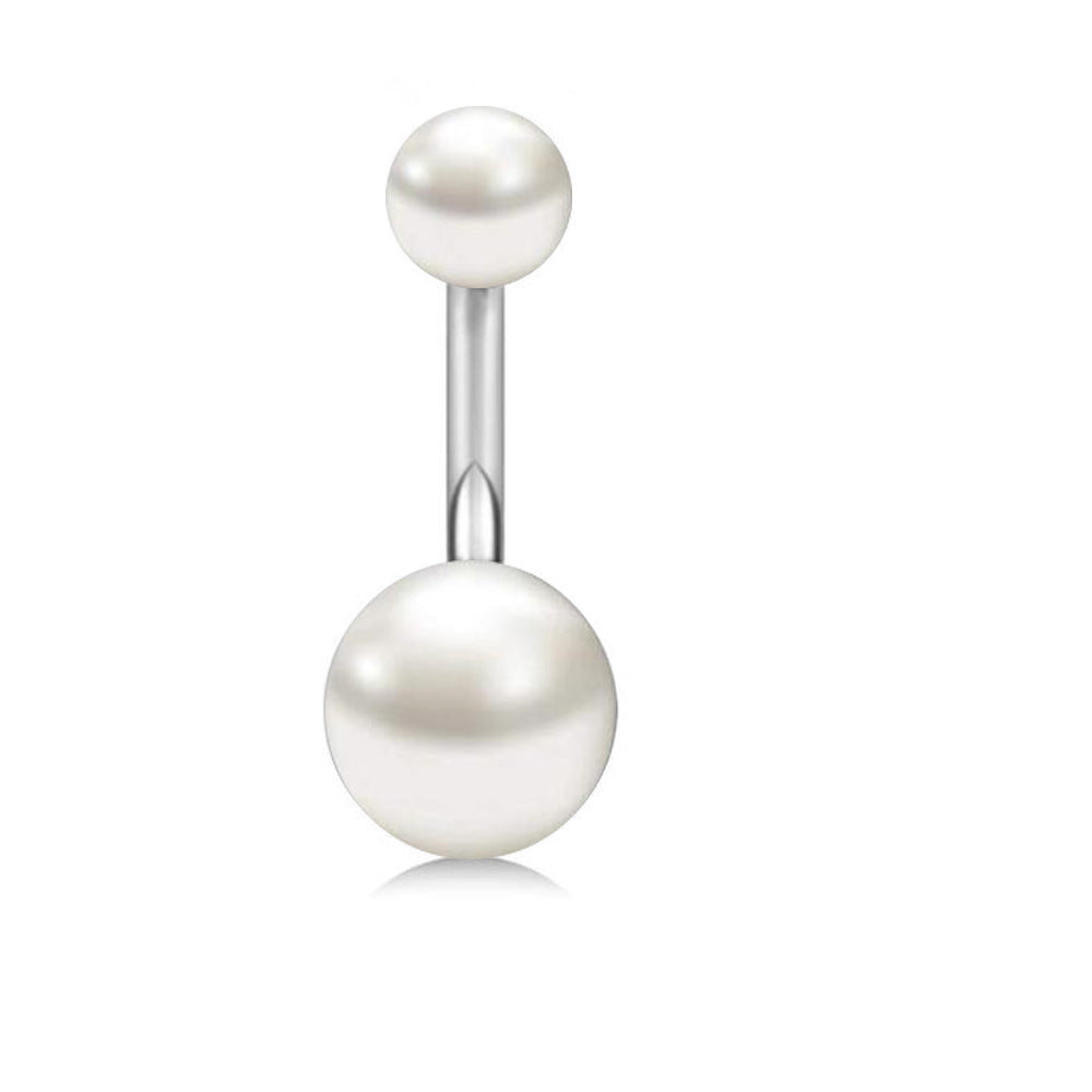 Love Heart Stainless Steel Belly Navel Stud Earrings