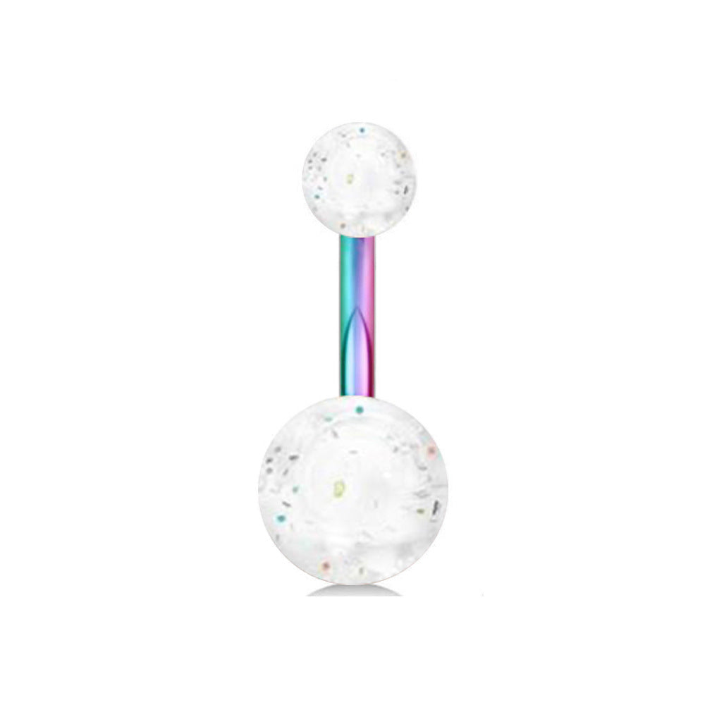 Love Heart Stainless Steel Belly Navel Stud Earrings