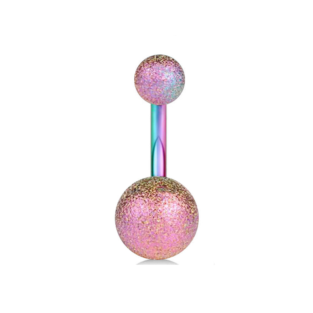 Love Heart Stainless Steel Belly Navel Stud Earrings