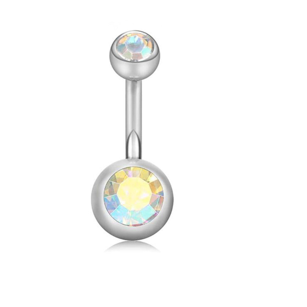 Love Heart Stainless Steel Belly Navel Stud Earrings