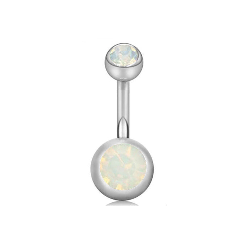 Love Heart Stainless Steel Belly Navel Stud Earrings