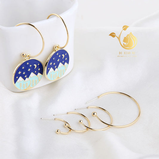 Real Gold Electroplated Sier Needle Simple Fashion Rings