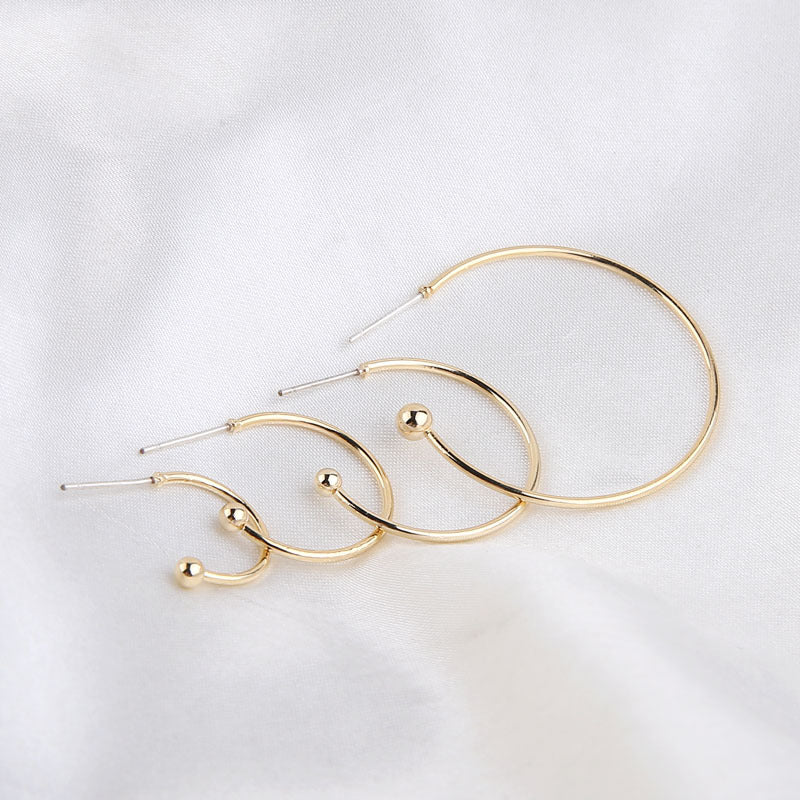 Real Gold Electroplated Sier Needle Simple Fashion Rings