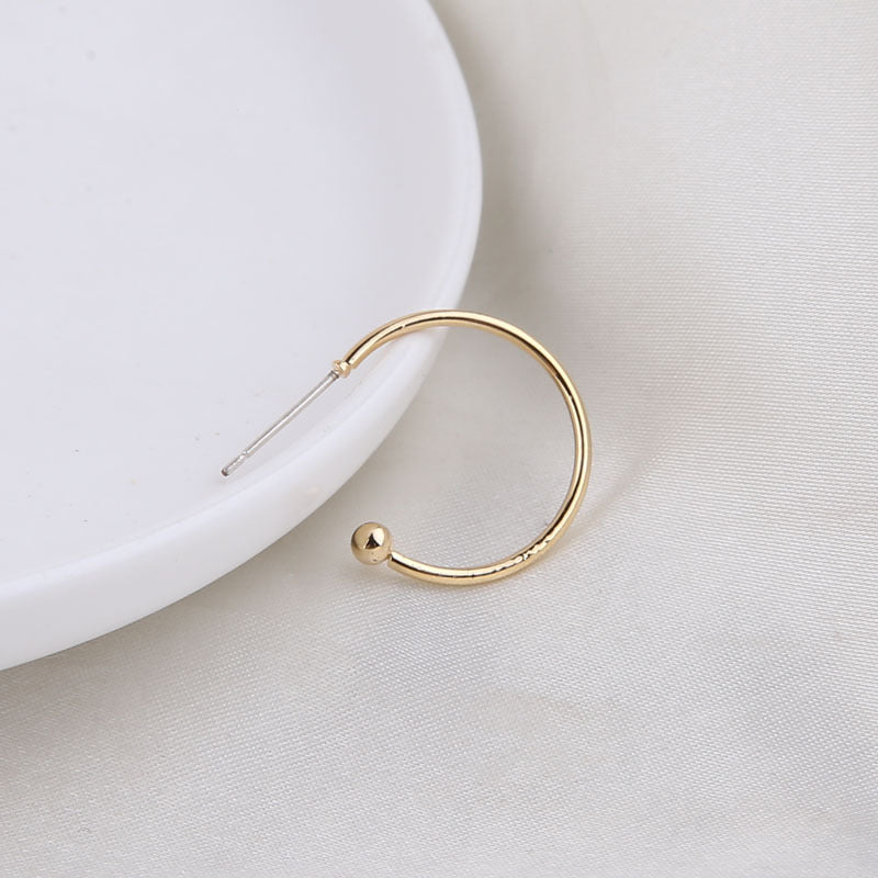 Real Gold Electroplated Sier Needle Simple Fashion Rings
