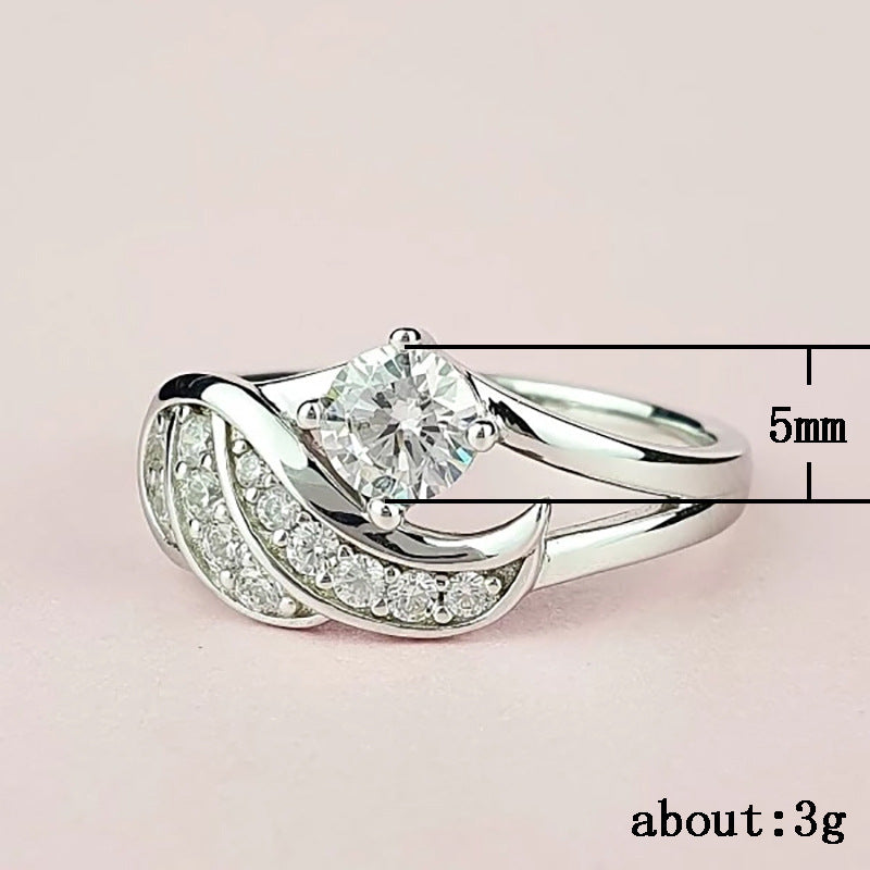 Fashion Angel Wings Zircon Accessories Jewellery Rings