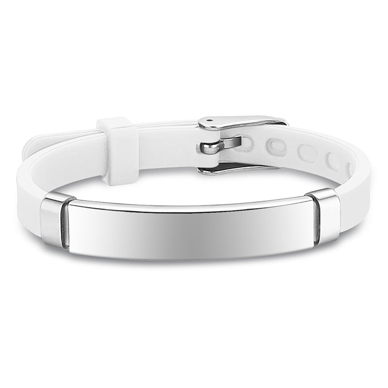 Children's Popular Titanium Steel Silicone Luminous Bracelets