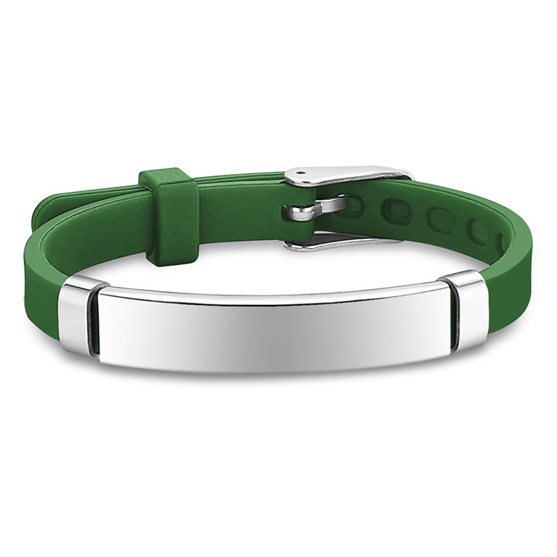 Children's Popular Titanium Steel Silicone Luminous Bracelets