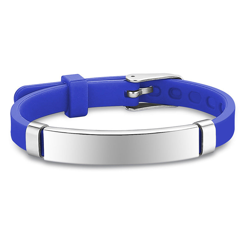 Children's Popular Titanium Steel Silicone Luminous Bracelets