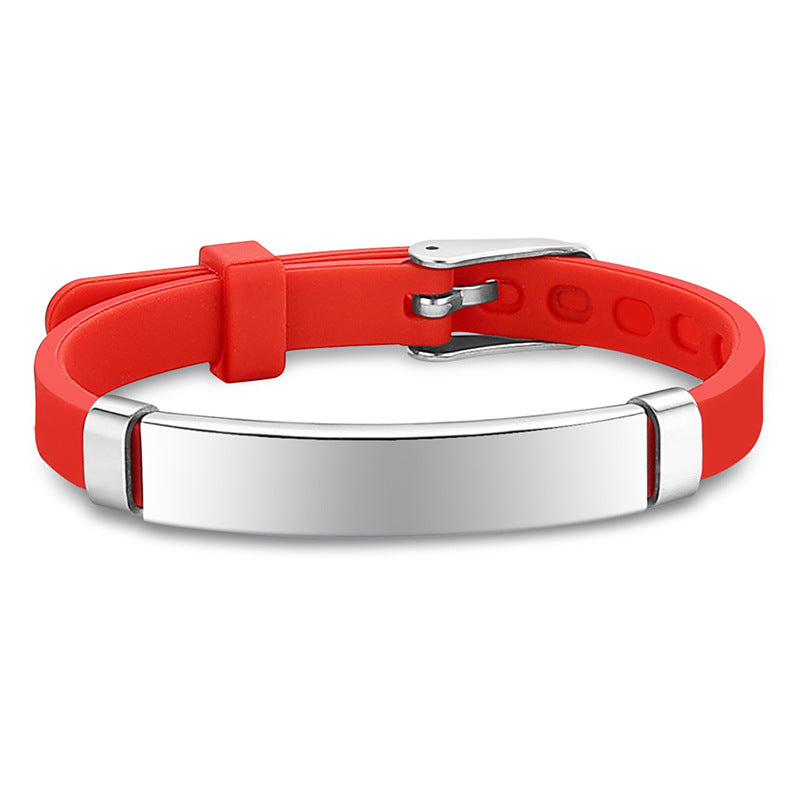 Children's Popular Titanium Steel Silicone Luminous Bracelets