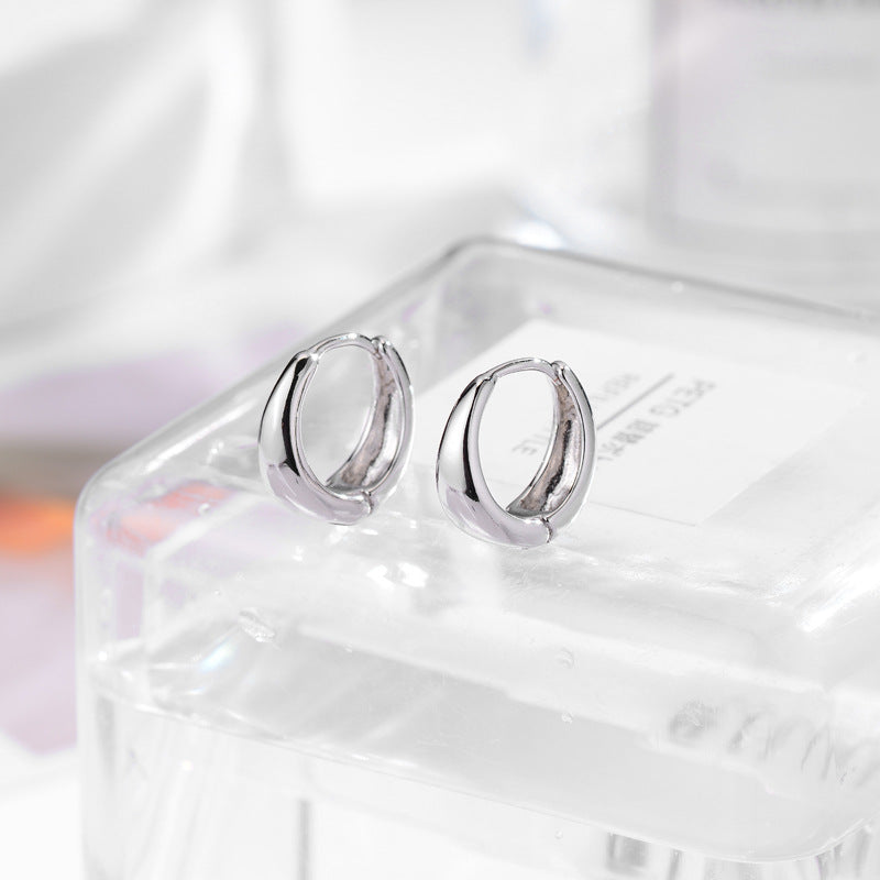 Glossy Female Design Sense Niche Clip Ear Buckle