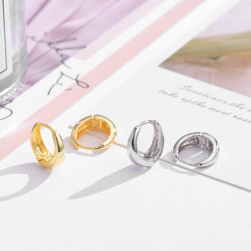Glossy Female Design Sense Niche Clip Ear Buckle