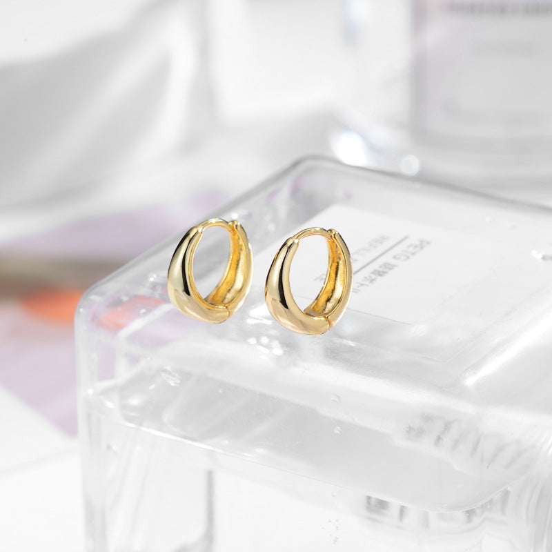 Glossy Female Design Sense Niche Clip Ear Buckle
