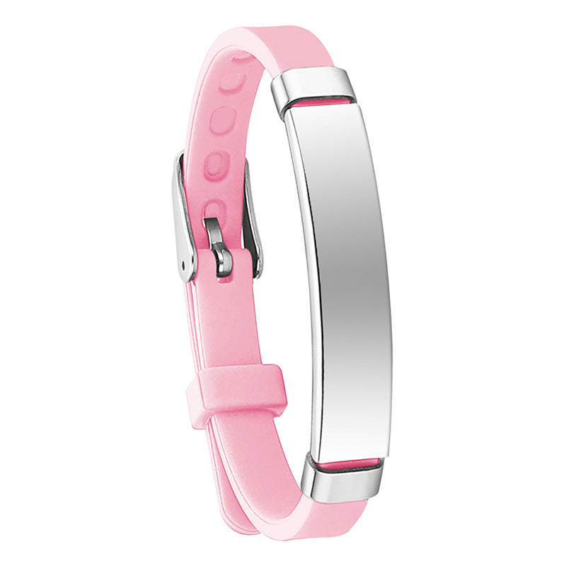 Children's Popular Titanium Steel Silicone Luminous Bracelets