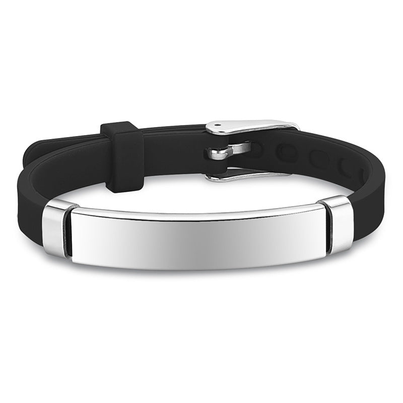 Children's Popular Titanium Steel Silicone Luminous Bracelets