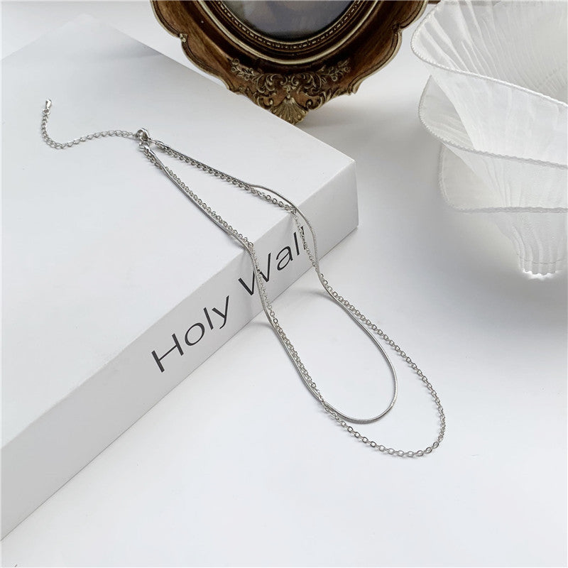 Women's Simple Graceful Niche Bag For Sweet Personality Clavicle Chain Necklaces