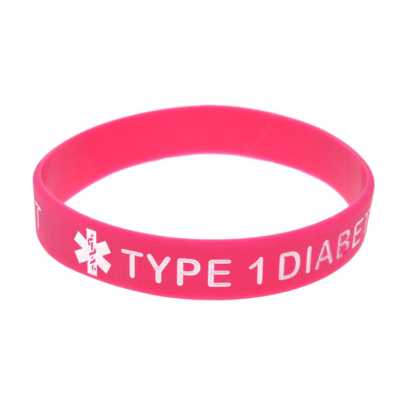 Women's & Men's Silicone Warning Message Adult Size Hand Bracelets
