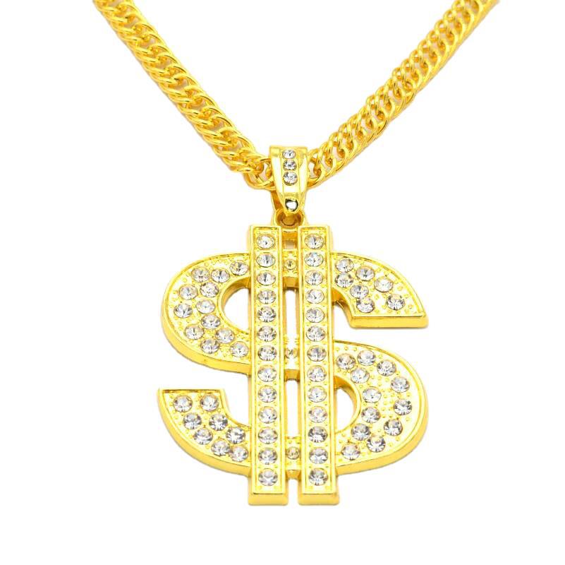 Women's & Men's Ornament Hip Hop Gold Color Chain Necklaces