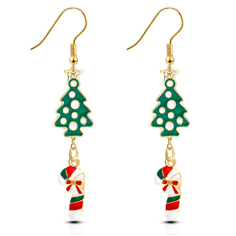 Personality Christmas Eve Popular Santa Claus Earrings