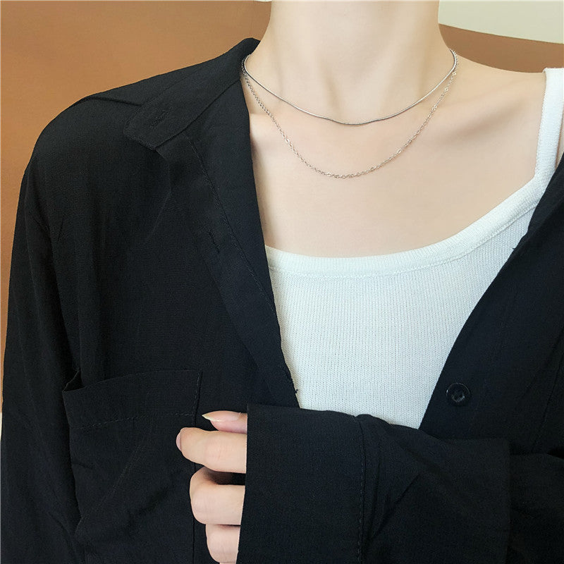 Women's Simple Graceful Niche Bag For Sweet Personality Clavicle Chain Necklaces