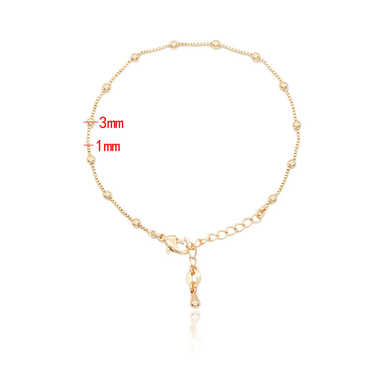 Women's Fashion Ball For Bead Box Chain Light Anklets