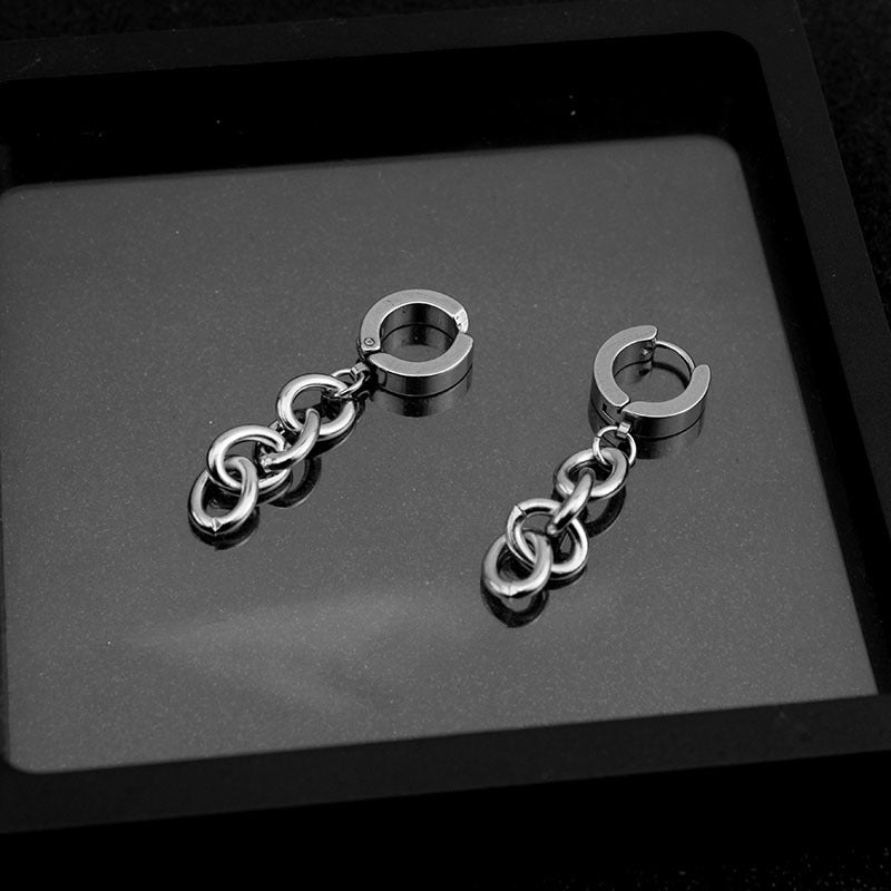 Minimalist Chain Ear Clip Unisex Style Earrings