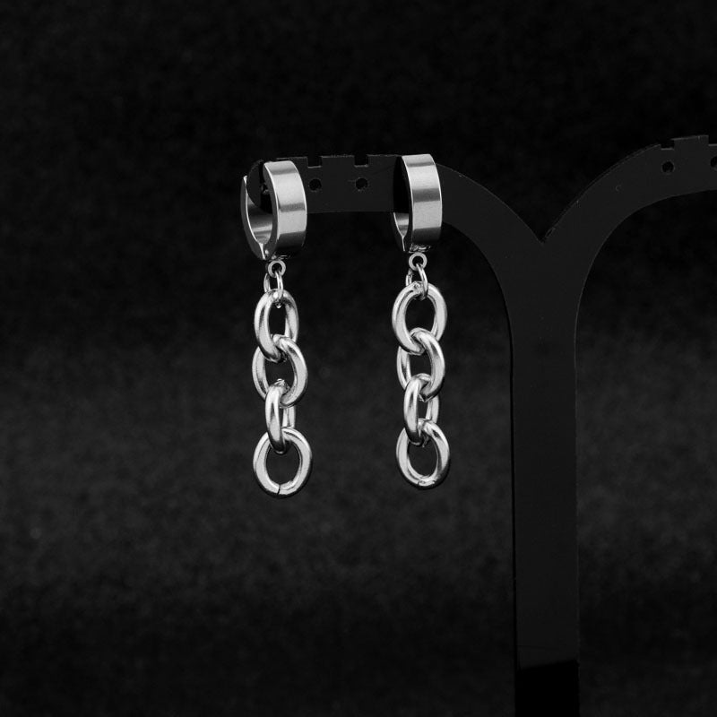 Minimalist Chain Ear Clip Unisex Style Earrings