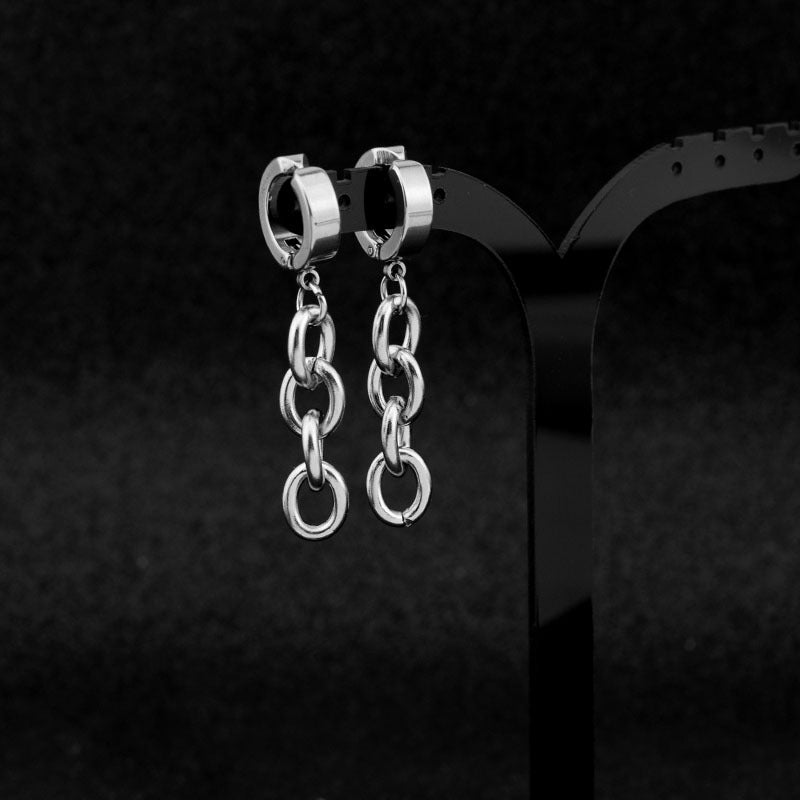 Minimalist Chain Ear Clip Unisex Style Earrings