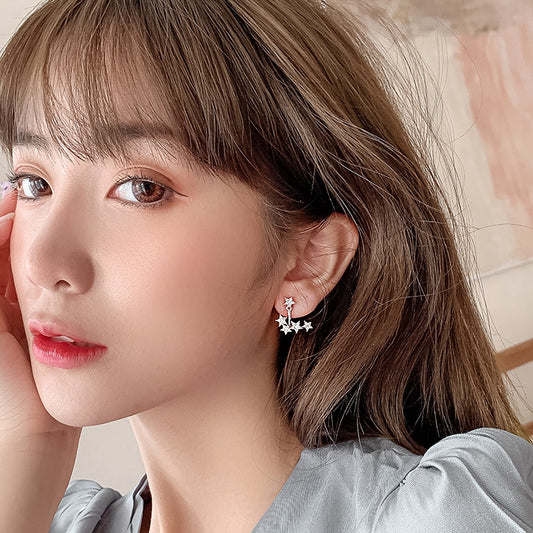 Women's Korean Sier Needle Fashion Ear Rings