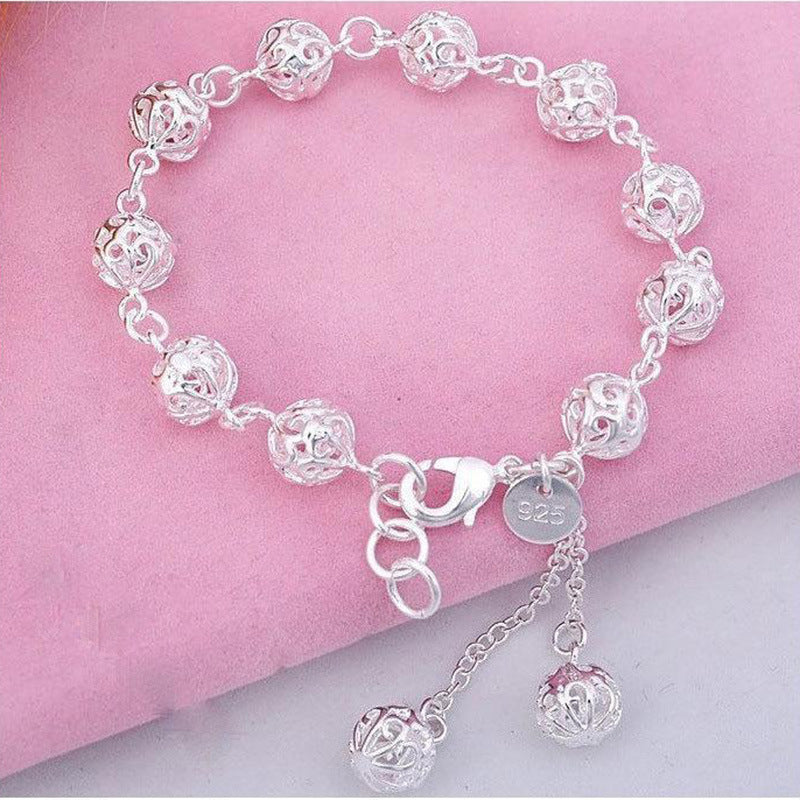 Korean Crystal Sier Plated Ornament Female Bracelets