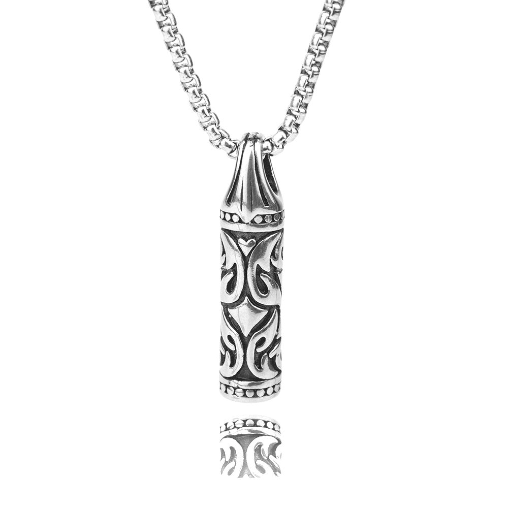 Men's Stainless Steel Hip Hop Cool Cross Trendy Clavicle Necklaces