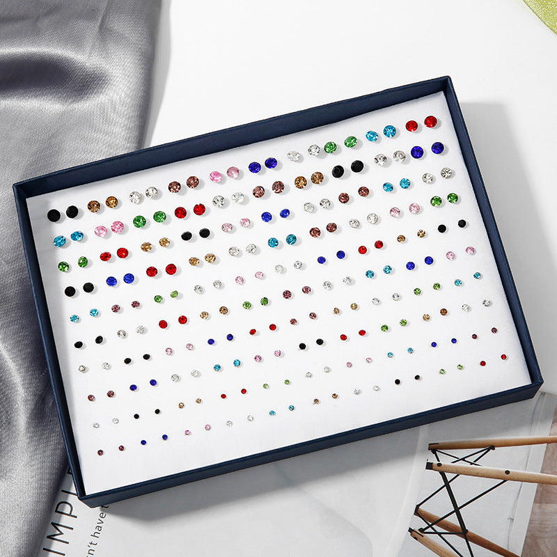 Women's For Earings Auricular Needle Rhinestone Pearl Cartoon Sweet Polymer Stud Earrings